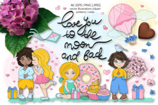 Download Cute Valentine Illustration Set - Valentine illustration set Collection