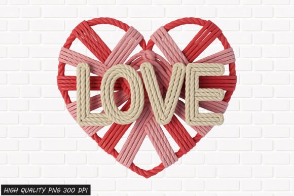 Download Rope Heart LOVE Valentine PNG File - Premium Resources