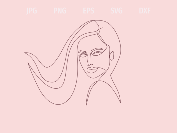Download One Line Face Print - Print Collection